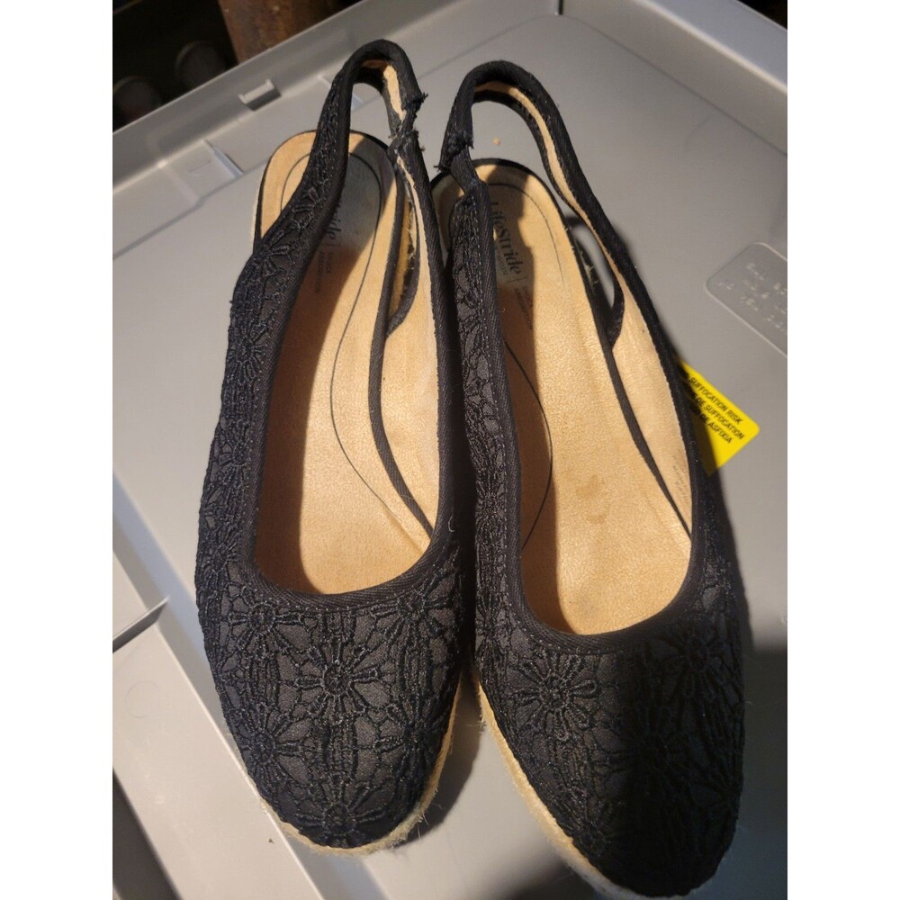 Women's Black Patterned Espadrilles